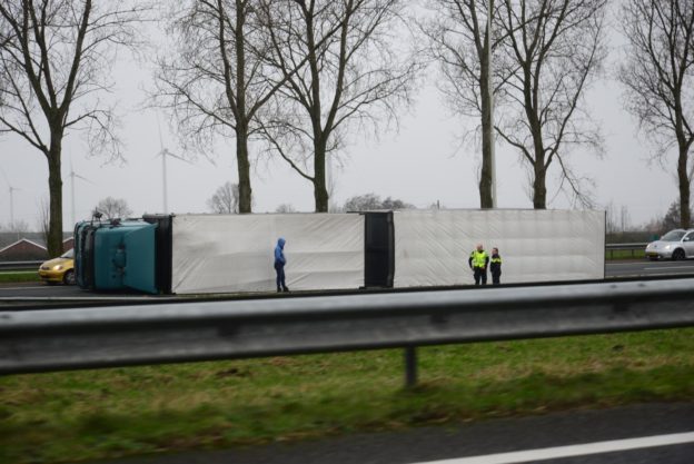 Verkeerschaos Door Gekantelde Vrachtwagen A20 Moordrecht - 112-Rijnmond